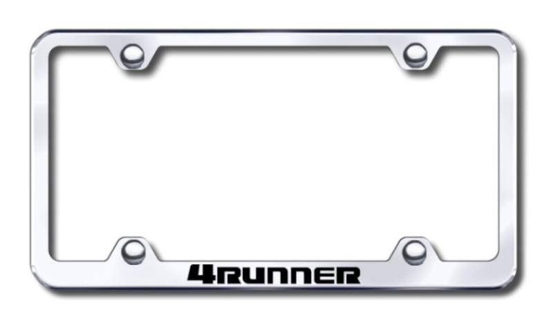 Toyota 4runner wide body  engraved chrome license plate frame -metal made in us