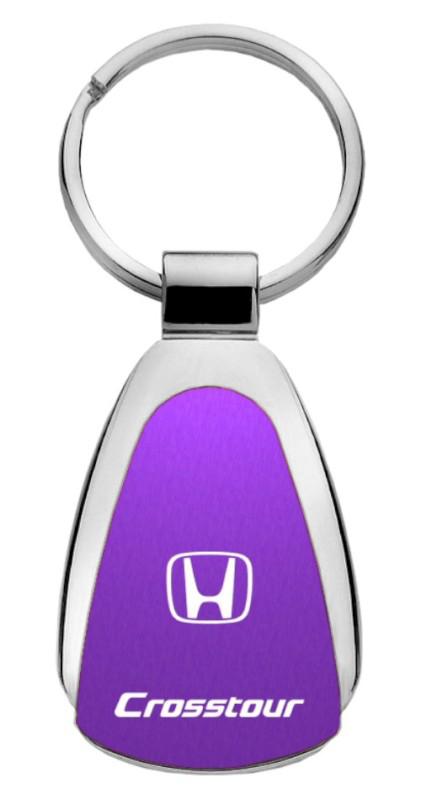 Honda crt purple teardrop keychain / key fob engraved in usa genuine
