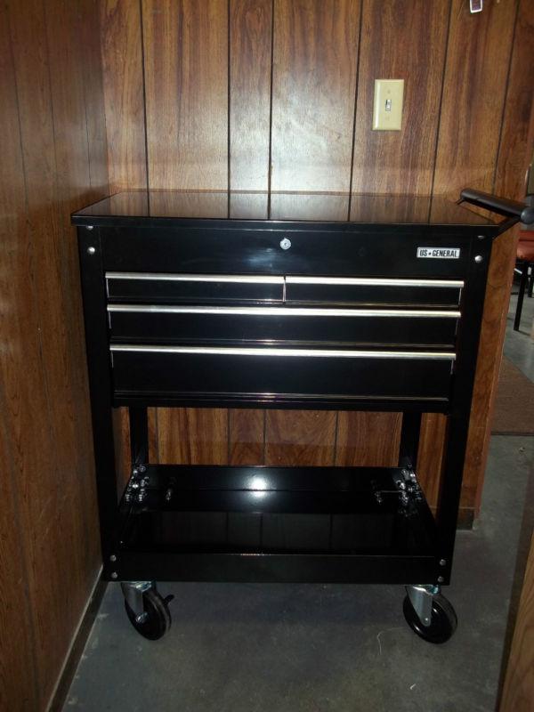 580lb capacity four drawer rolling tool cart