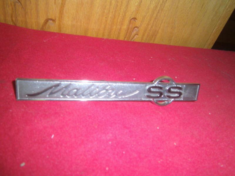 Chevy ''malibu ss'' emblem