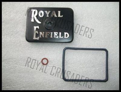 New royal enfield black tappet cover with rubber seal