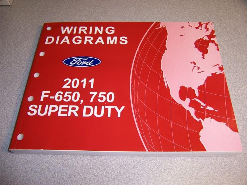*new*2011 ford f-650,750 super duty factory truck wiring diagram repair manual