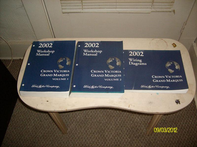 2002 ford crown victoria  ford service repair manual set  from dealership 