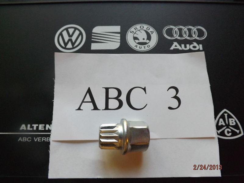 Vw & audi wheel lock key # 3, with fourteen splines