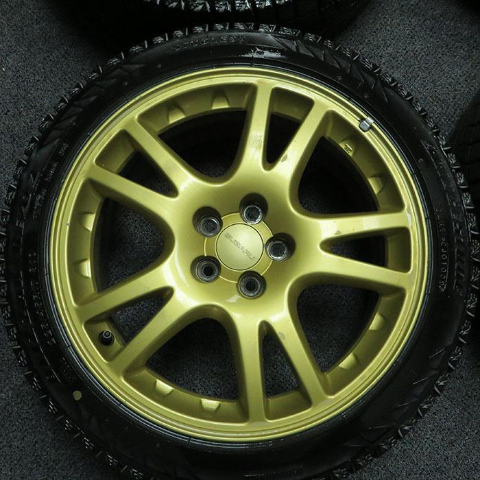 Jdm 17" subaru wrx sti oem wheels & tires package 17x100 wrx sti version 7