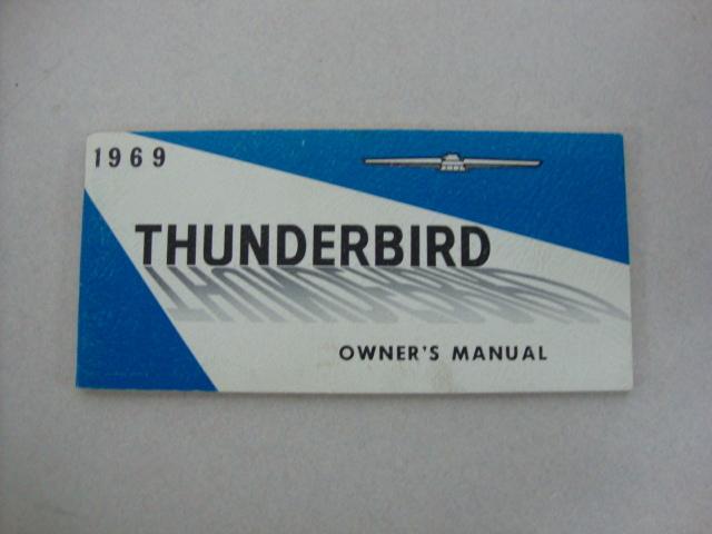 1969 ford thunderbird original owner's manual nice!