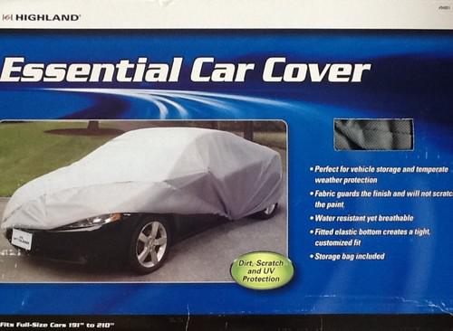 New highland essential car cover full size from 191"-210" non-scratch fabric fit
