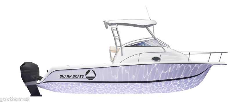Logo decal for snark boats- mako, yamaha, wellcraft and others available