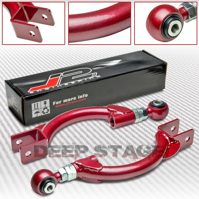 J2 adjustable rear upper suspension camber link 95-02 240sx s14/r33 skyline red