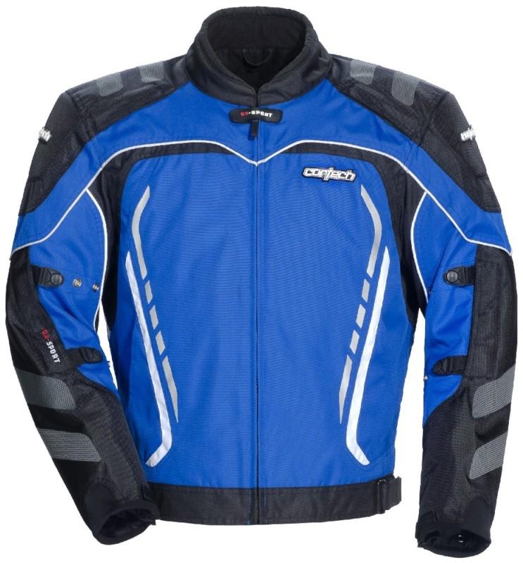 Cortech gx sport series 3 blue small textile motorcycle riding jacket sml