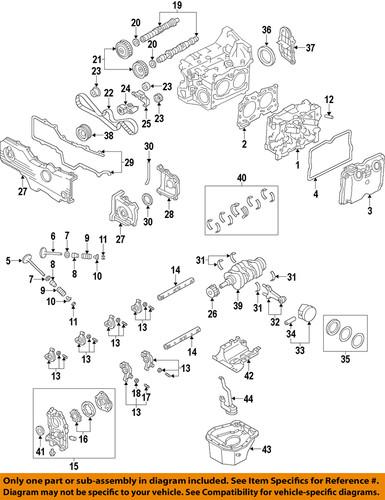 Subaru oem 13575aa12a engine timing cover/timing cover