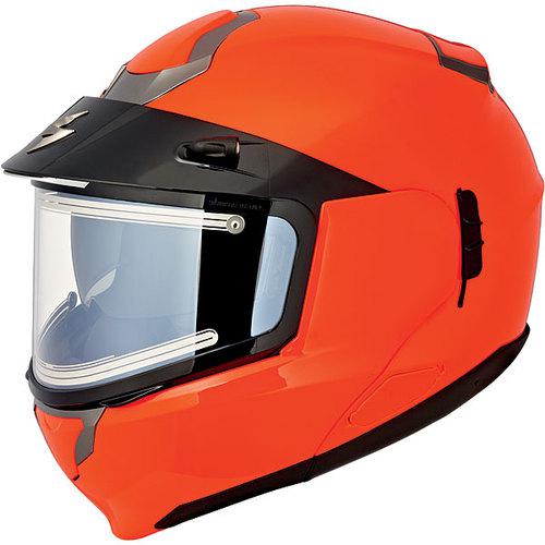 Scorpion exo-900 sr el electric snowmobile helmet hi-viz orange