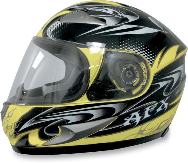 Afx fx-90 w-dare motorcycle helmet yellow xs/x-small