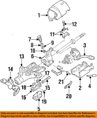 Ford oem fodz3e715a steering column-actuator