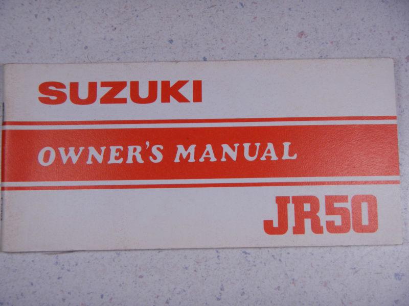 82 suzuki jr50 oem nos genuine driver's owner's manual 1982 jr 50