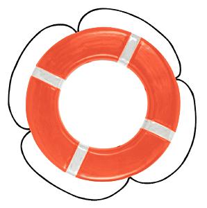 Taylor 569 24in orange ring buoy