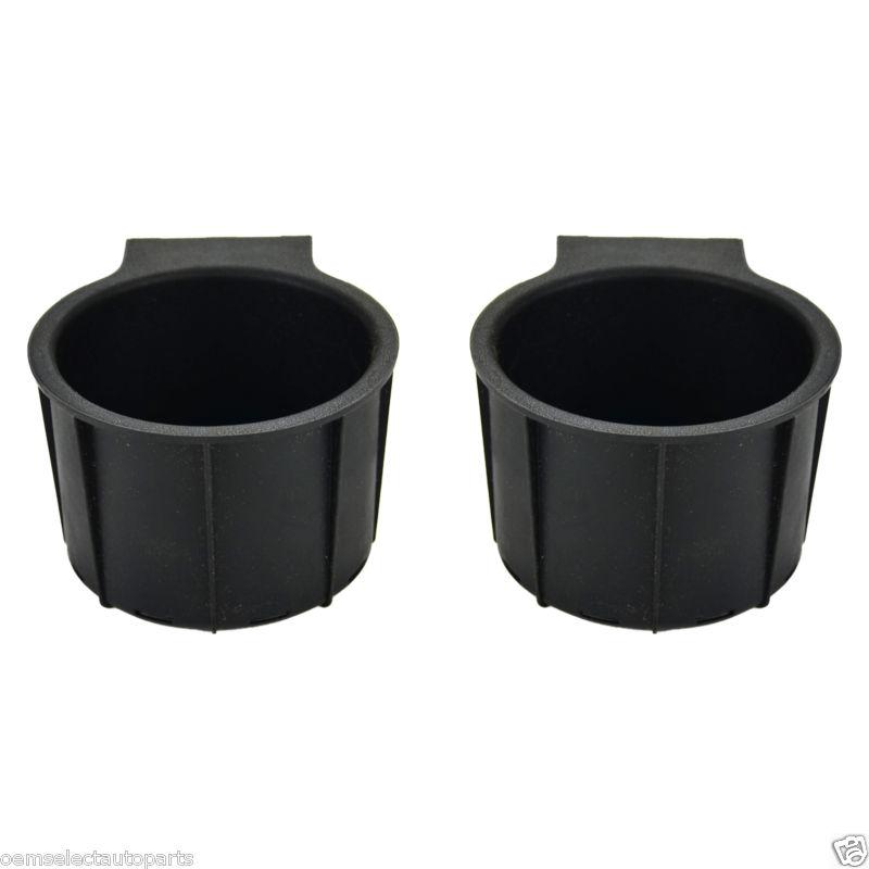 Oem new 2011-2014 ford f-250 cup holder rubber insert pair set 2 - full console