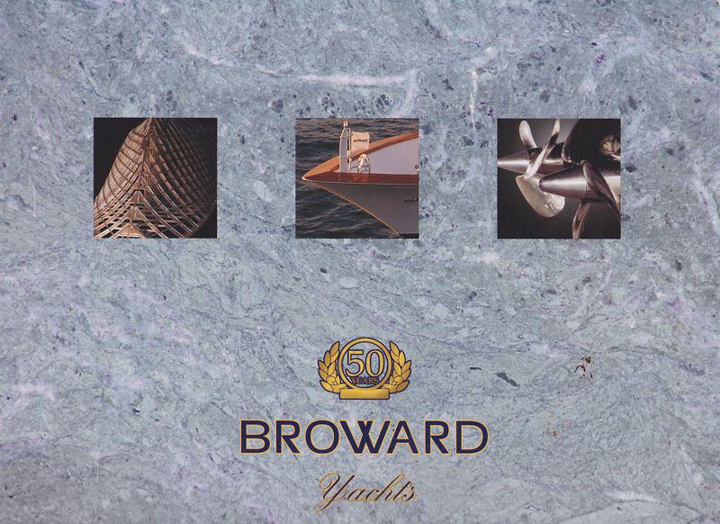 50th anniversary broward yachts booklet yacht brochure marine florida megayacht