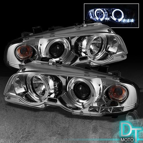 00-03 bmw e46 3-series 2dr halo projector led headlights w/built in corner lamp
