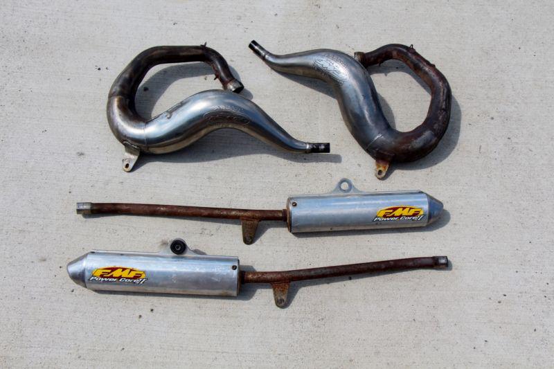 Banshee exhaust fmf gold series fatty chrome aftermarket pipes silencers a-2