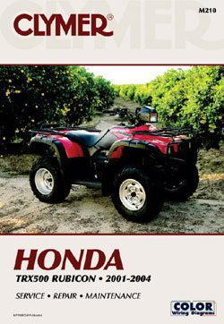 Clymer manual 2001-2004 honda trx500 rubicon