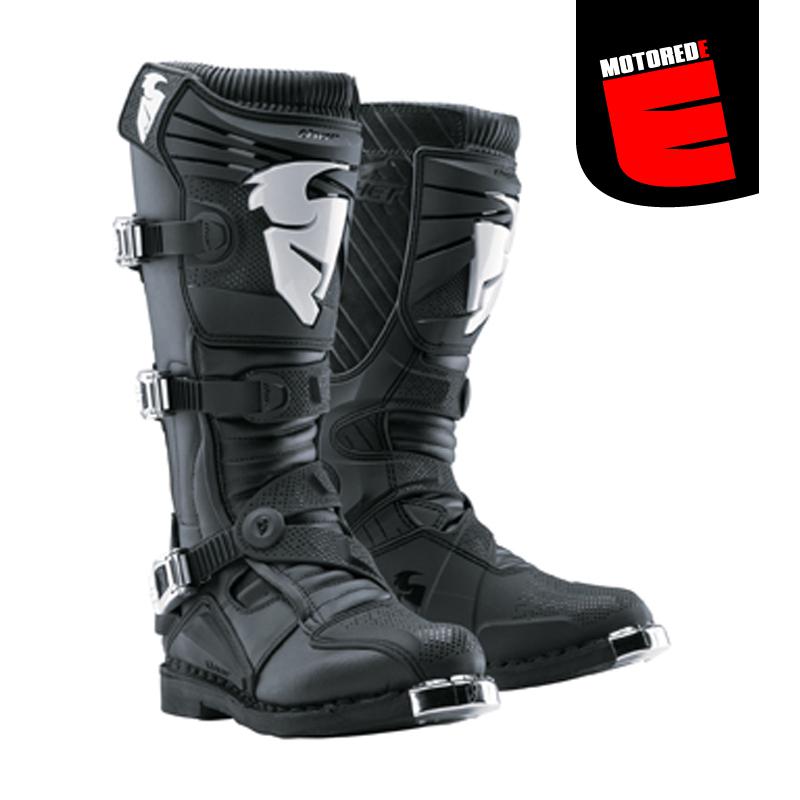 2013 thor ratchet motocross boots atv black white size us 10 euro 44.5