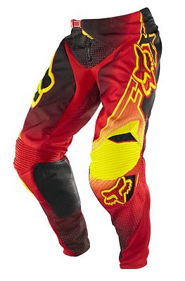 New 2014 fox racing mens guys 360 flight motocross mx pants red black yellow
