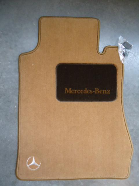 Genuine factory mercedes benz e class 4 piece saddle velour floor mats bq6680312