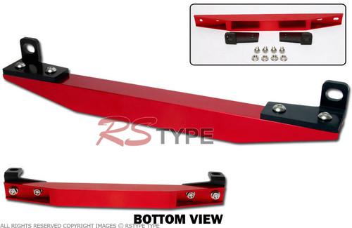  rear aluminum sub frame connector tie bar brace 2006-2011 honda civic fa fg red