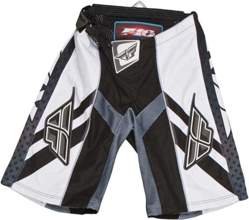 Fly racing attack shorts black/white 38 365-54038