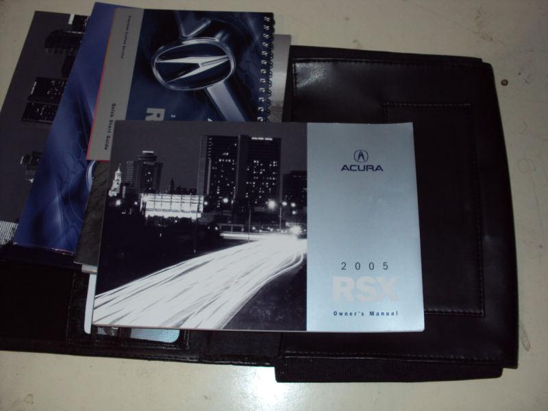 2005 acura rsx owner's manual,with case  05