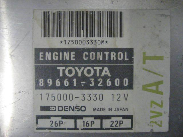 Ecu ecm computer lexus es250 1990 1991 auto fed 89661-32600 175000-3330 40629