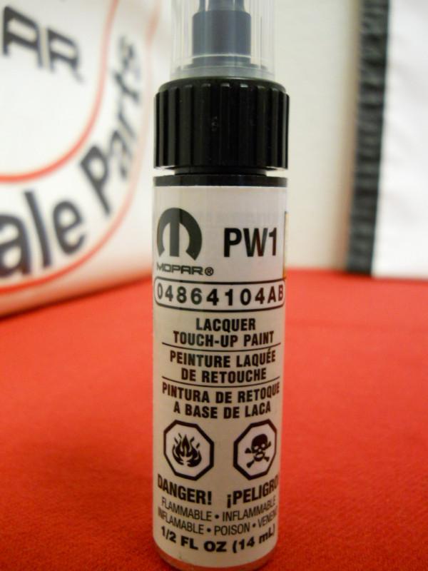 Dodge jeep chrysler ram fiat stone white clear coat touch-up paint (pw1/sw1)