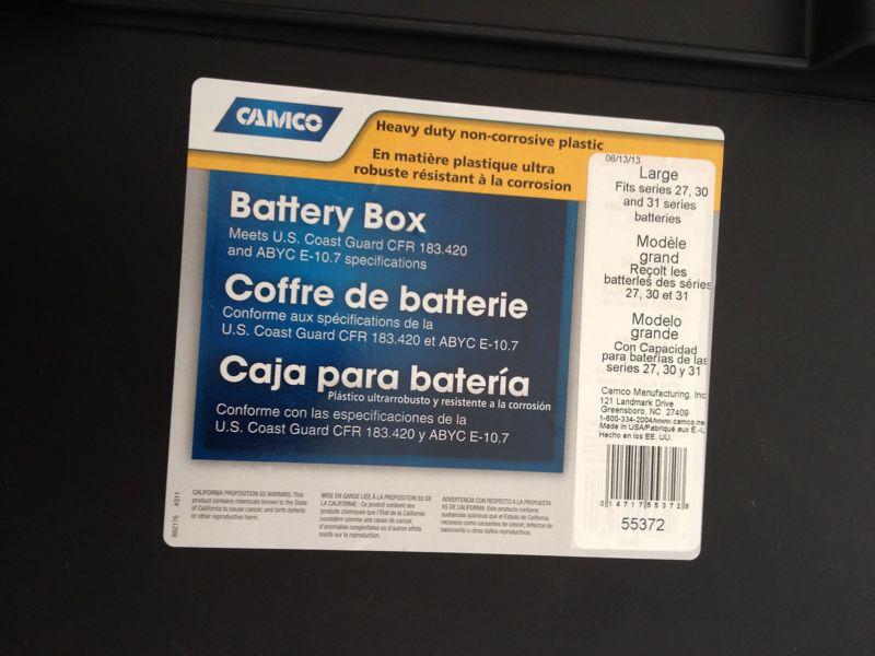 Battery box large camco 55372