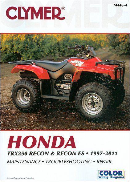 Honda trx250 recon, trx250 recon es atv repair manual 1997-2011