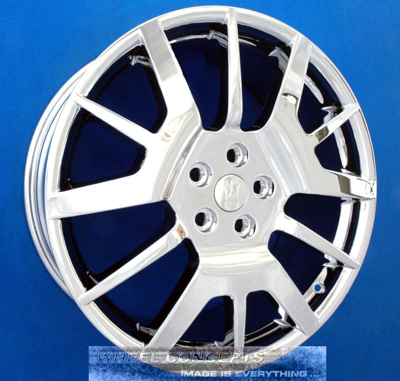Maserati granturismo 20 inch chrome wheel exchange oem 20" gran turismo rims