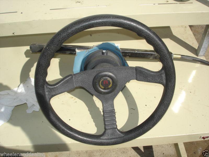 Mercruiser steering helm wheel control w/ 16' cables quicksilver teleflex 