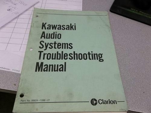 Factory oem kawasaki audio systems trouble shooting manual (clarion)
