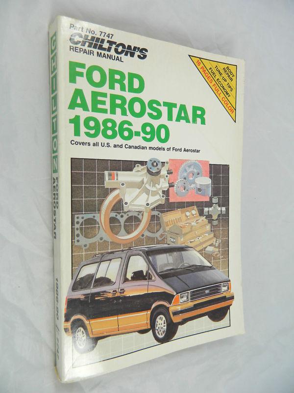Ford aerostar minivan van 1986 87 88 89 90 service repair shop manual # 7747