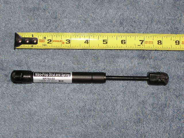 7.5" 50# nitro-prop  gas spring shock strut arm tool toy job jo storage box 7"