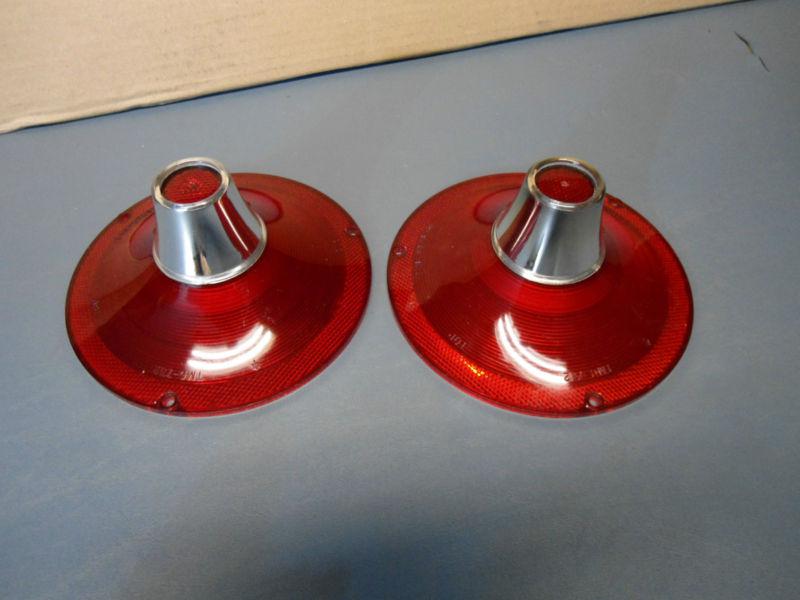 1961 ford galaxie  l/r rear nos/ nors  taillight lens ratrod