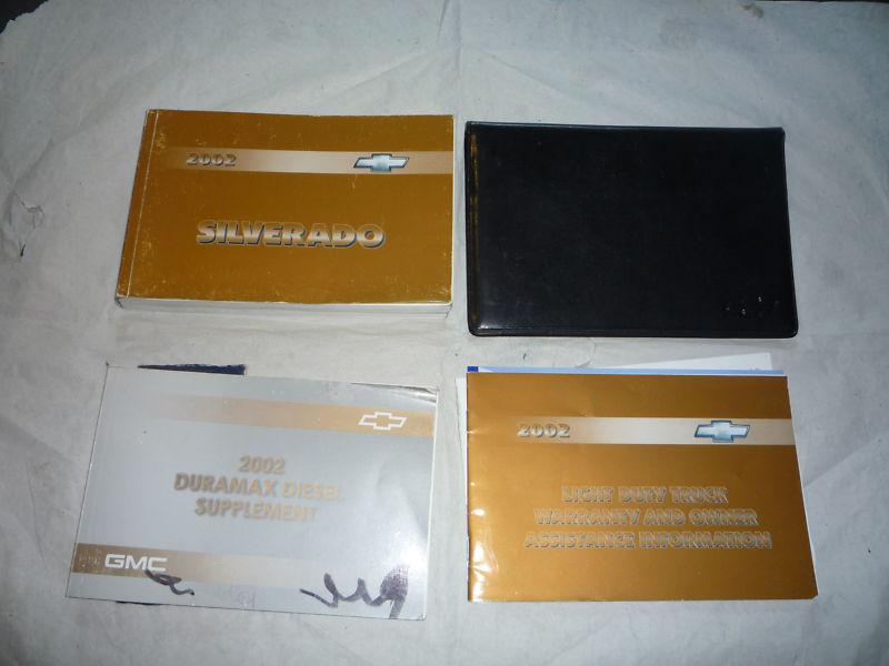2002 chevrolet silverado duramax diesel owner's manual set
