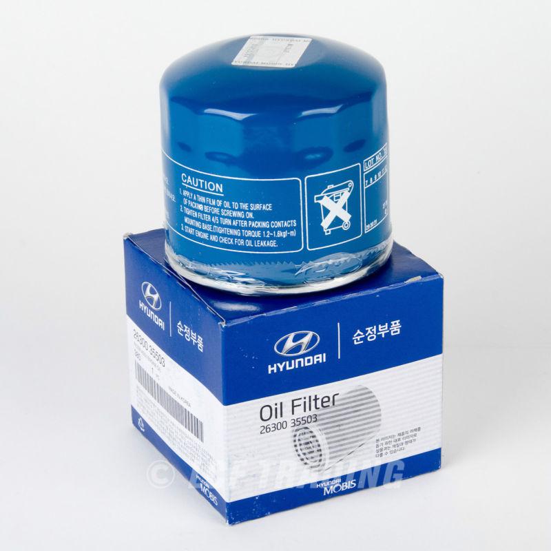 Hyundai kia genuine oem oil filter part #26300 35503 1pc, us seller
