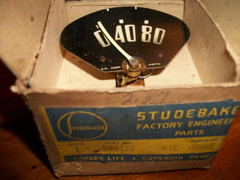 1950-1952 studebaker commander oil gage part # 526735 new oem old stock