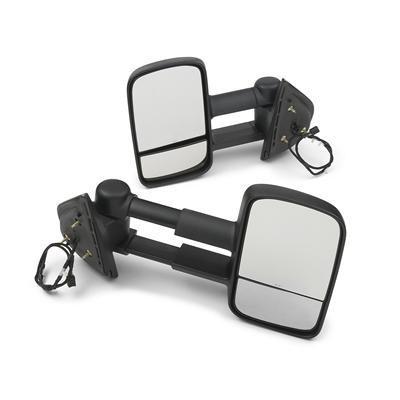 Silverado sierra camper mirrors extendable gm black gm 19202235 2007-2013 