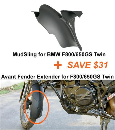 Mudsling splash guard & fender extender for bmw f800gs f 800 gs 800gs f800 twin