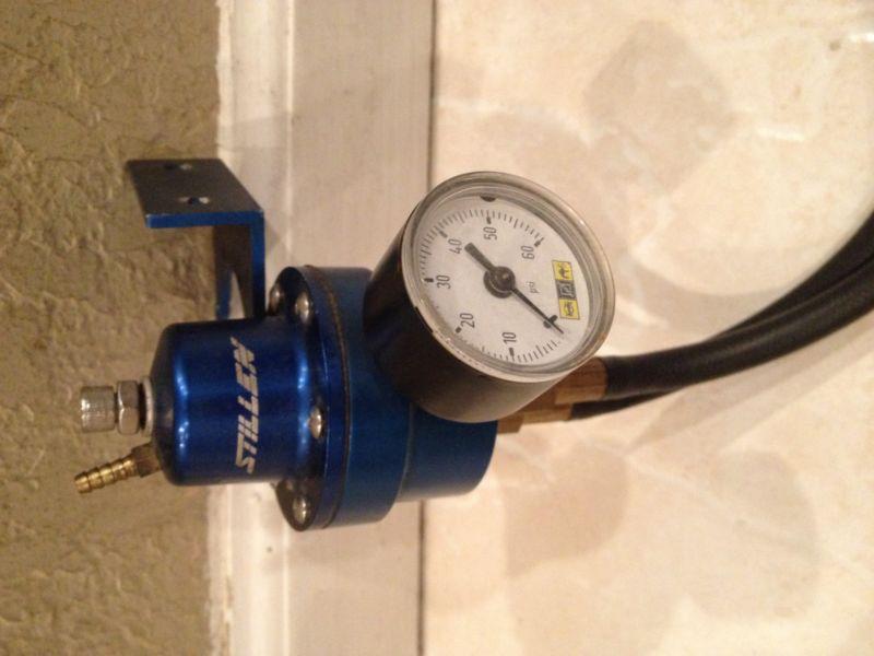 Universal stillen fuel pressure regulator w/gauge nissan honda toyota acura