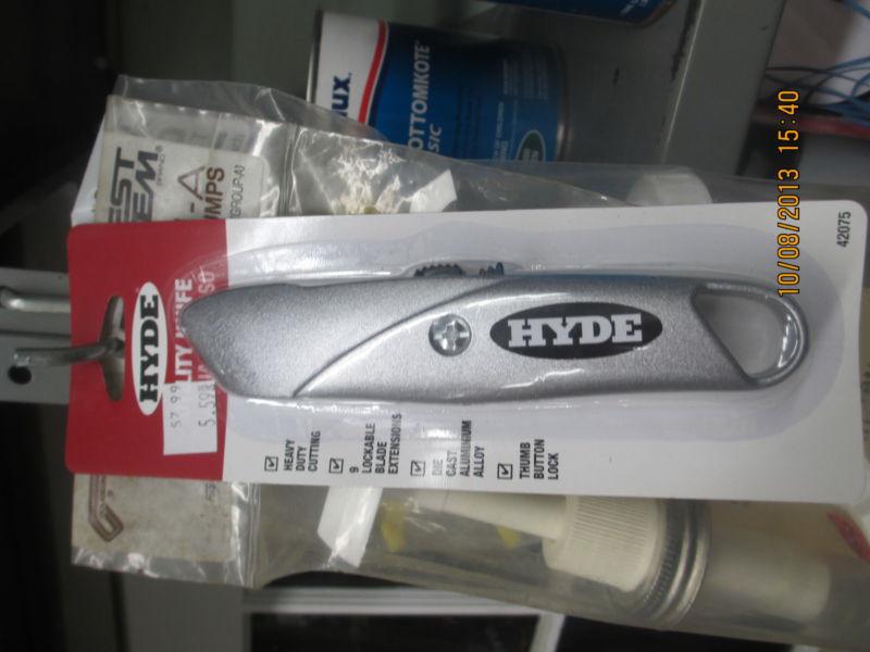 Hyde nip metal utility knife #42075