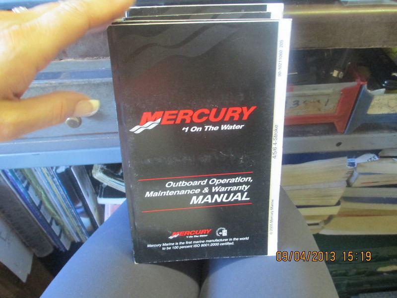 Mercury 2.5 & 3.5  4 stroke outboards 2005 owners book