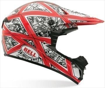 Bell sx-1 rocker red motocross helmet small